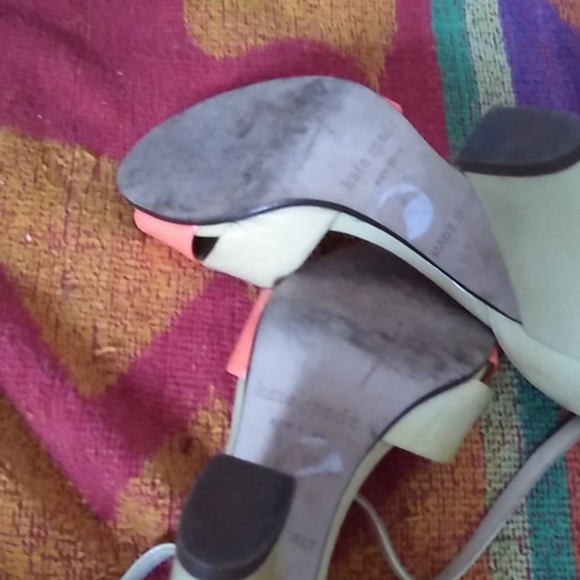 Kate Spade color block heels - Picture 3 of 5